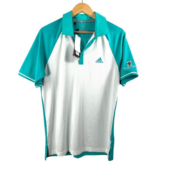 Adidas Golf‎ Mens Clima cool Short sleeve top Peninsula vented sz M - Picture 1 of 9